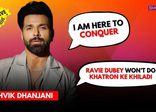 Rithvik Dhanjani smiling and talking during an interview, looking excited.