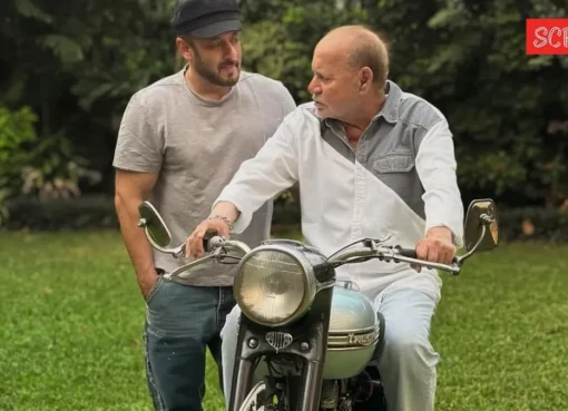 Salman Khan and Salim Khan smiling together.