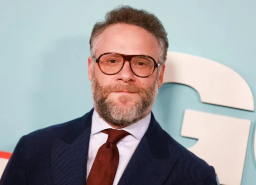Seth Rogen smiling, talking about his new projects.