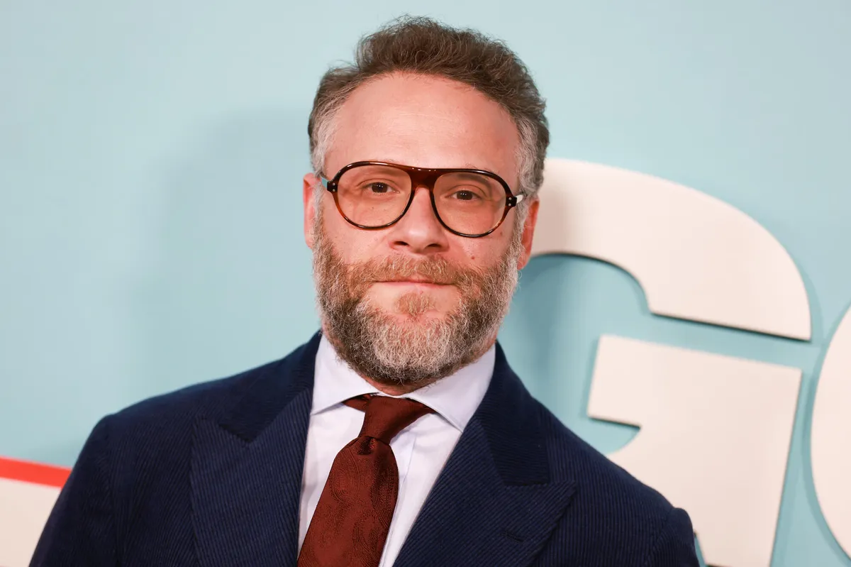 Seth Rogen smiling, talking about his new projects.