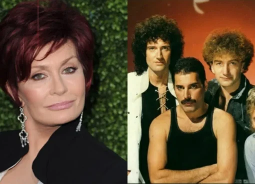 Sharon Osbourne speaking at an event.