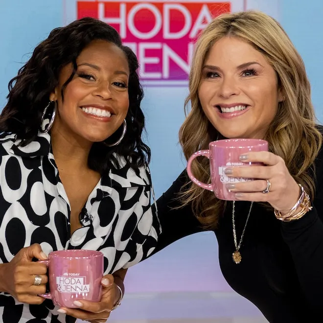 Sheinelle Jones smiling brightly and warmly on the Today show set.