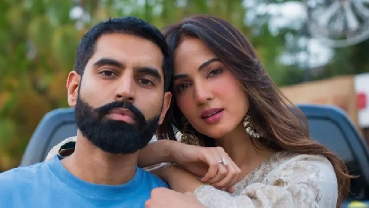 Parmish Verma and Sonal Chauhan smiling together.