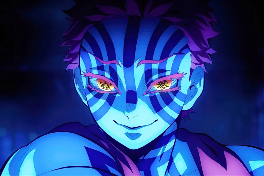 An artistic rendering of the Sony Pictures logo with anime characters in the background, symbolizing their success.