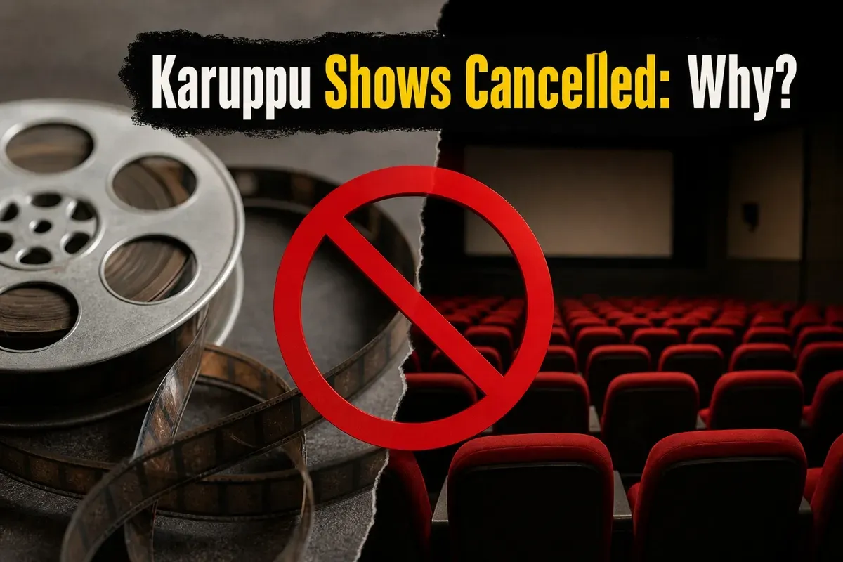 A large crowd of disappointed fans standing outside a closed cinema, looking confused and frustrated.