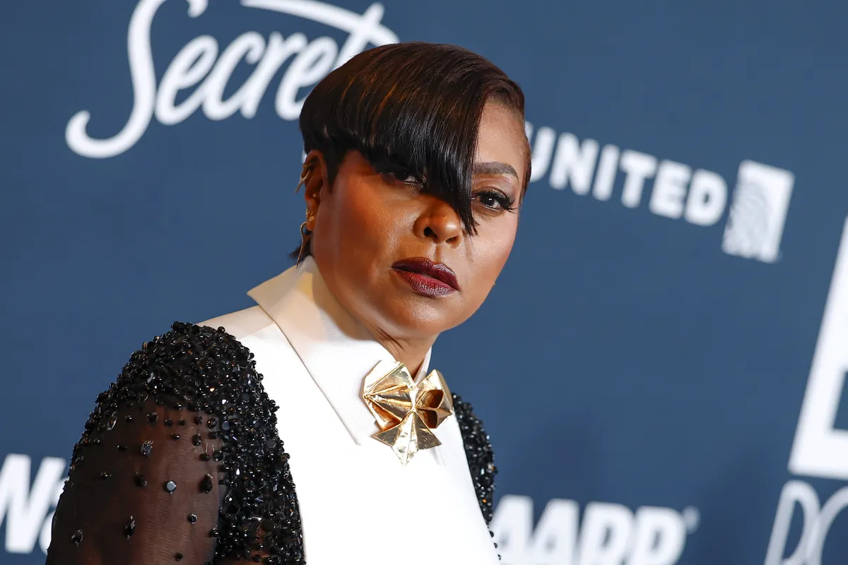 Taraji P. Henson looking thoughtful and slightly concerned.