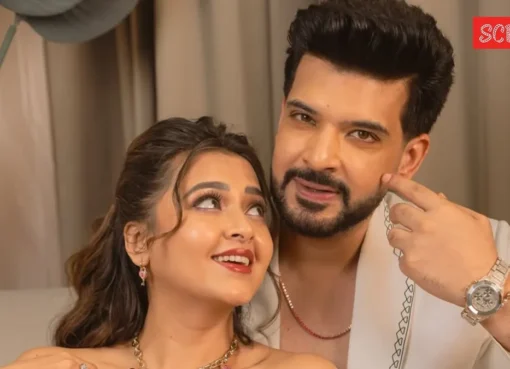 Tejasswi Prakash and Karan Kundrra posing together.