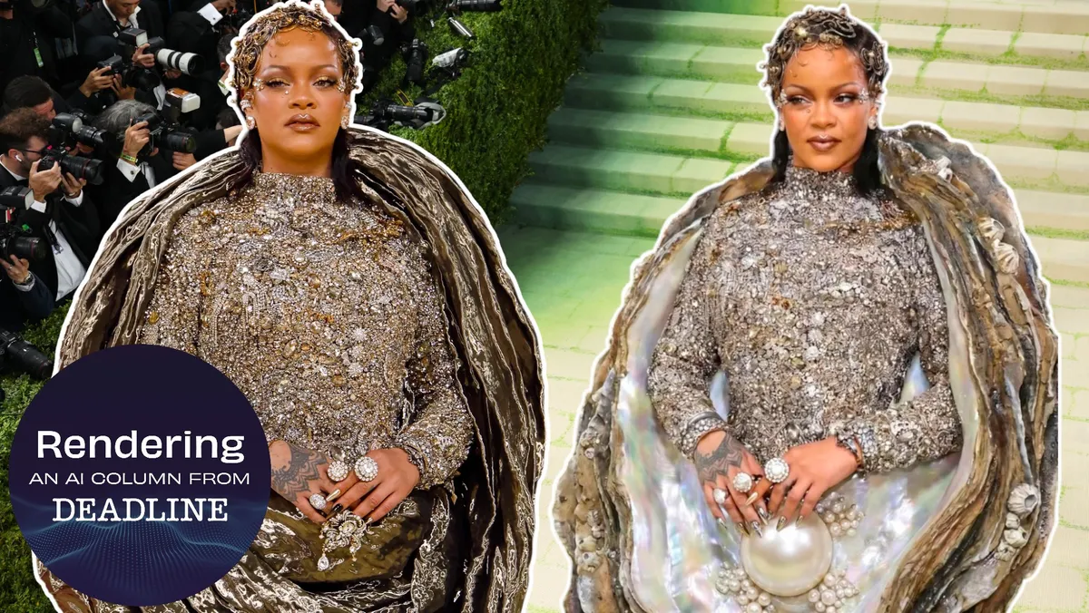 A stylized image representing AI and fashion.