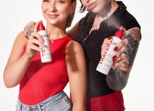 Bottle of Thayers Milky Toner turned into a face mist.