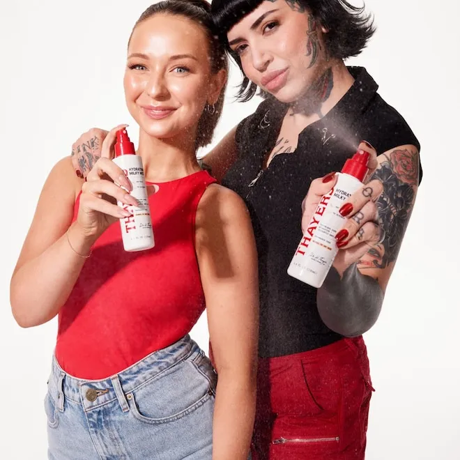 Bottle of Thayers Milky Toner turned into a face mist.