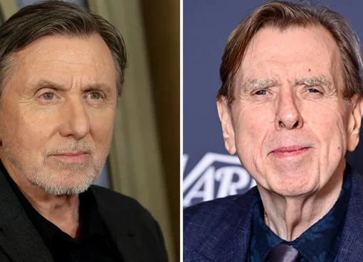 Headshots of Tim Roth and Timothy Spall, looking intense and serious.