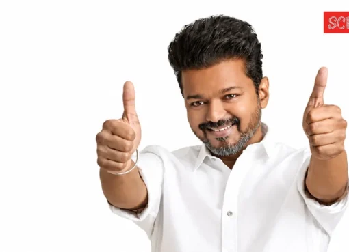 A photo of actor Vijay at an event.