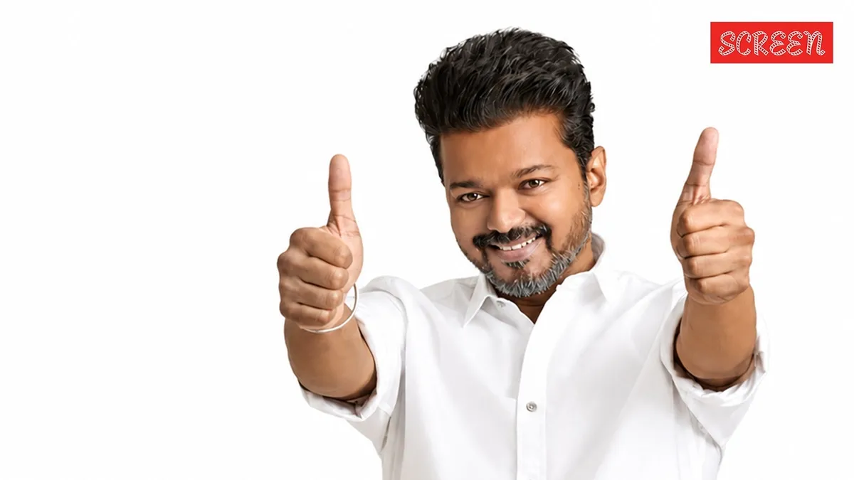 A photo of actor Vijay at an event.