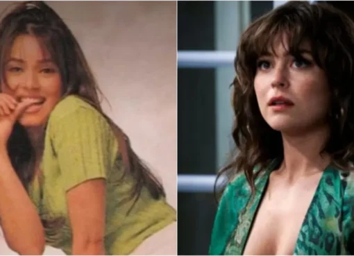 Side-by-side comparison of Mika Abdalla and Mahima Chaudhry, highlighting their striking resemblance.