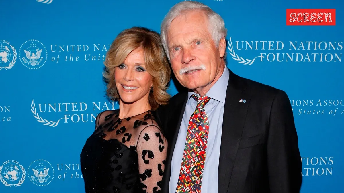 Jane Fonda and Ted Turner together