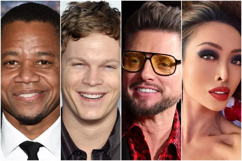 Cast members Cuba Gooding Jr., Luke Ford, Keith Duffy, and Qymira.