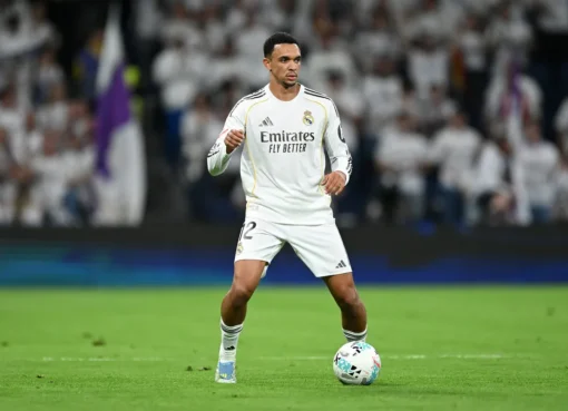 Trent Alexander-Arnold on a football pitch, with a graphic showing Gersh and PLG logos merging.