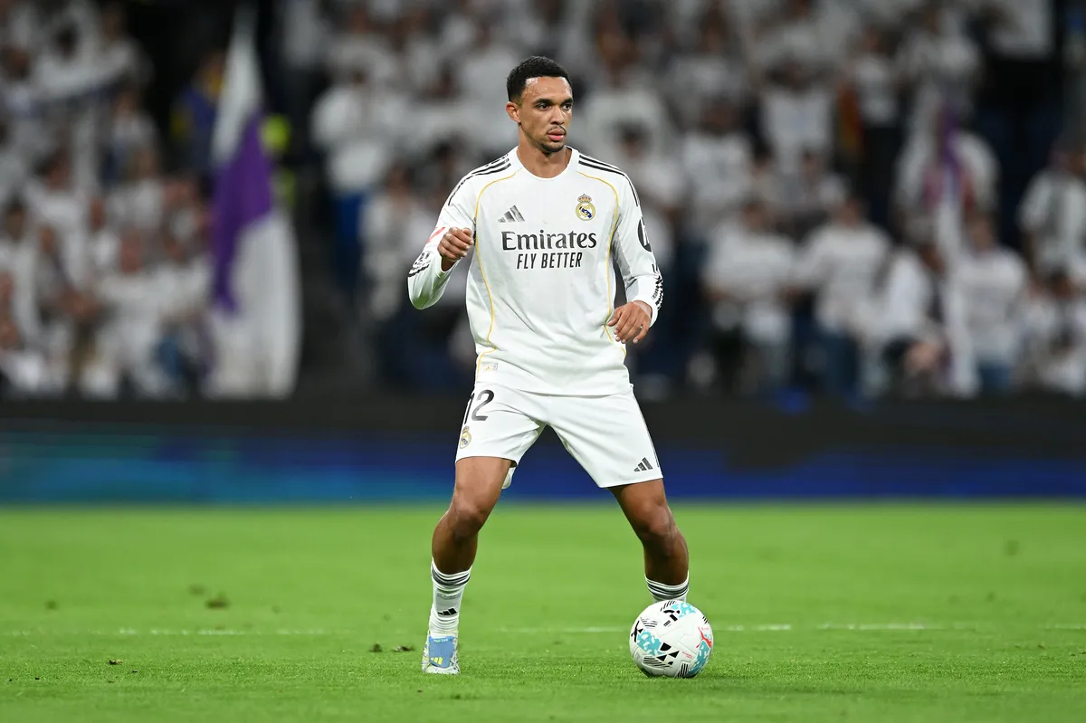 Trent Alexander-Arnold on a football pitch, with a graphic showing Gersh and PLG logos merging.