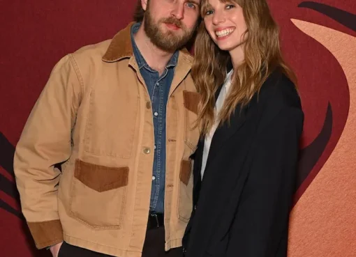 Photo of Maya Hawke and Christian Lee Hutson at their wedding.