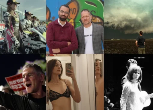 A collage of film posters representing different documentary themes.