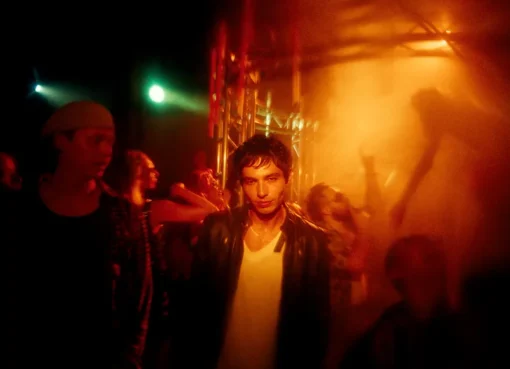 A dark and moody image representing a 90s New York City nightclub.
