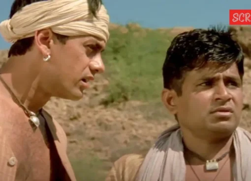 Aamir Khan dressed as Bhuvan from Lagaan, looking focused and disciplined.