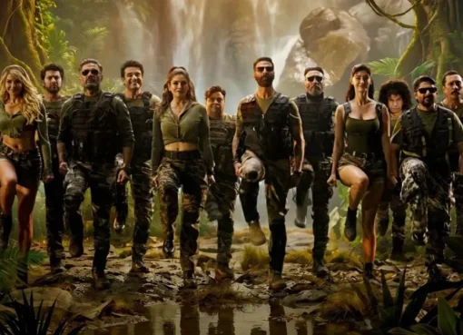 Akshay Kumar looking funny in a jungle setting for Welcome 3