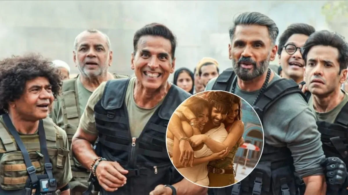 Akshay Kumar smiling in a still from Welcome To The Jungle.