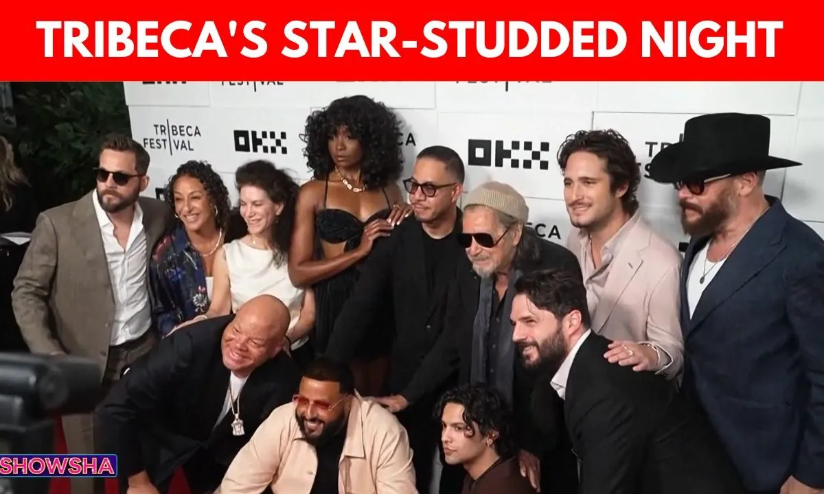 Al Pacino, DJ Khaled, and Diego Boneta on the red carpet.