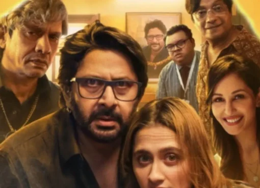 Arshad Warsi smiling in a still from the movie teaser.