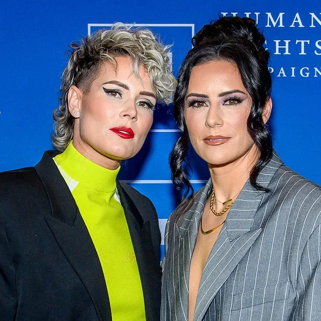 Ashlyn Harris looking thoughtful during an interview about her past relationship.