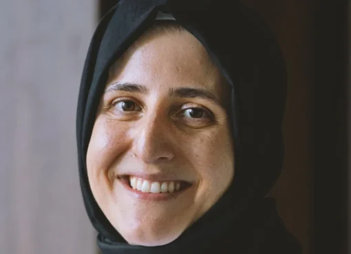 Portrait of filmmaker Belkis Bayrak.