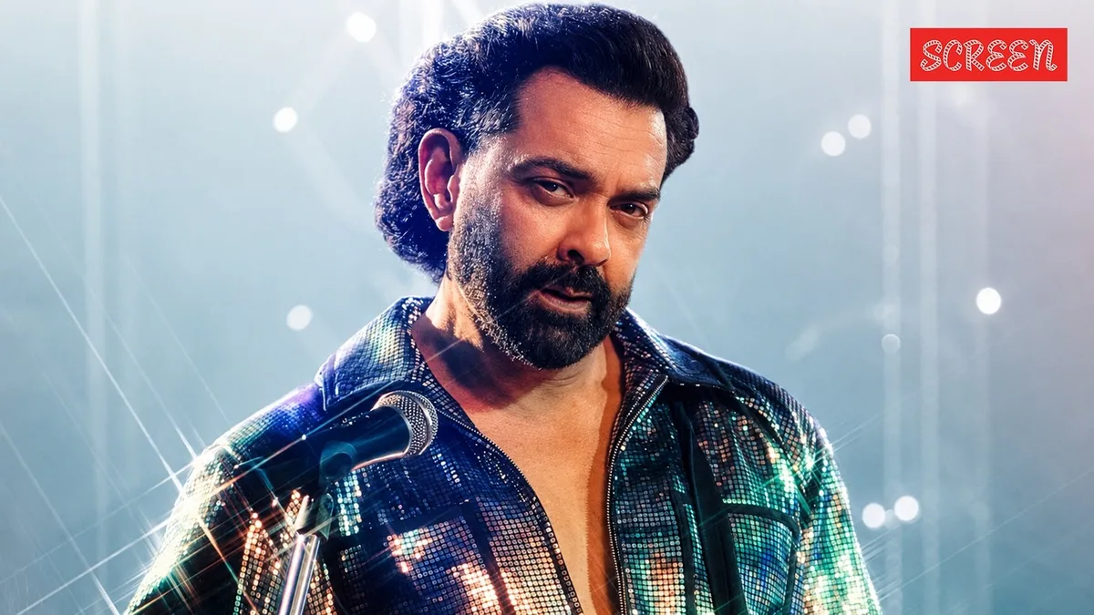 Bobby Deol looking intense in a scene from the movie 'Bandar'.