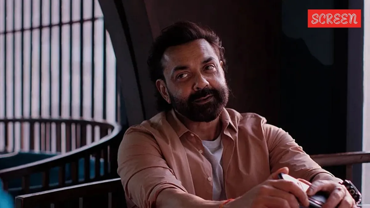 Bobby Deol looking serious and intense in a still from the film 'Bandar'.