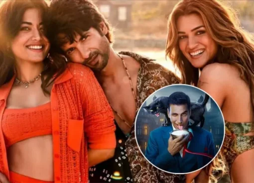 Shahid Kapoor and Kriti Sanon looking stylish in a scene from Cocktail 2
