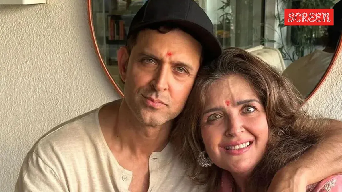 Hrithik Roshan praying in a temple.