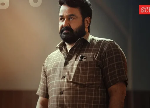 Ajay Devgn in a tense, thoughtful scene from Drishyam 3, hinting at suspense.