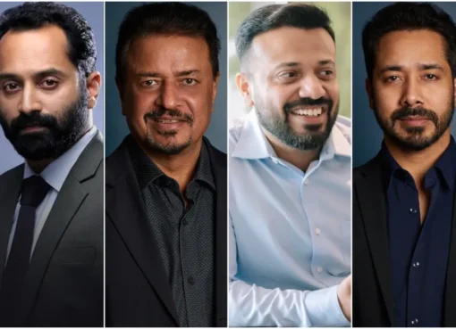 Fahadh Faasil smiling brightly and looking thoughtful.