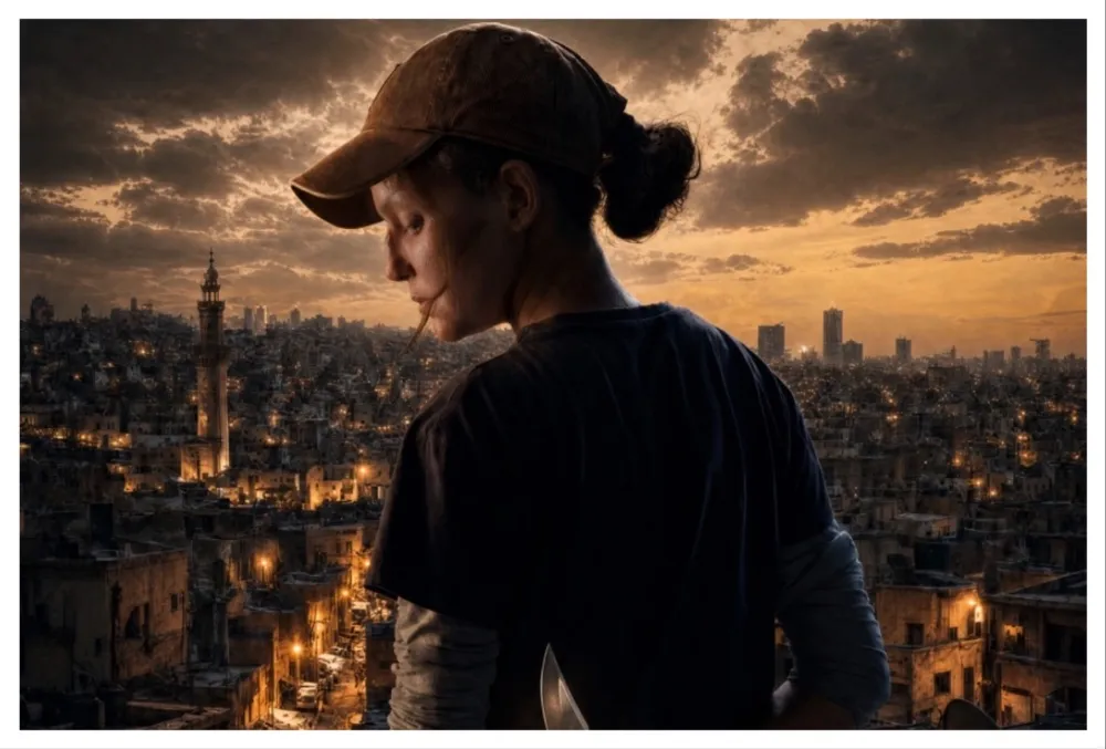 A promotional image for the film 'Boomah' with a stark, intense feel.