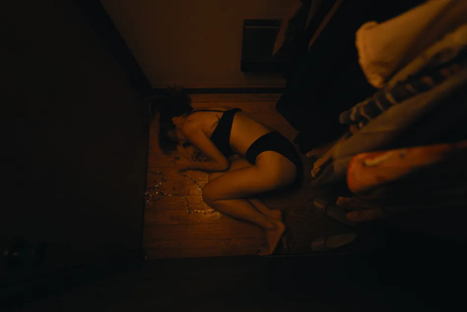 A scary dollhouse with a sinister vibe.