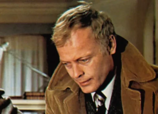 A distinguished photo of British actor Michael Byrne