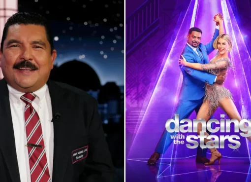 Guillermo Rodriguez smiling on a dance floor with disco lights.
