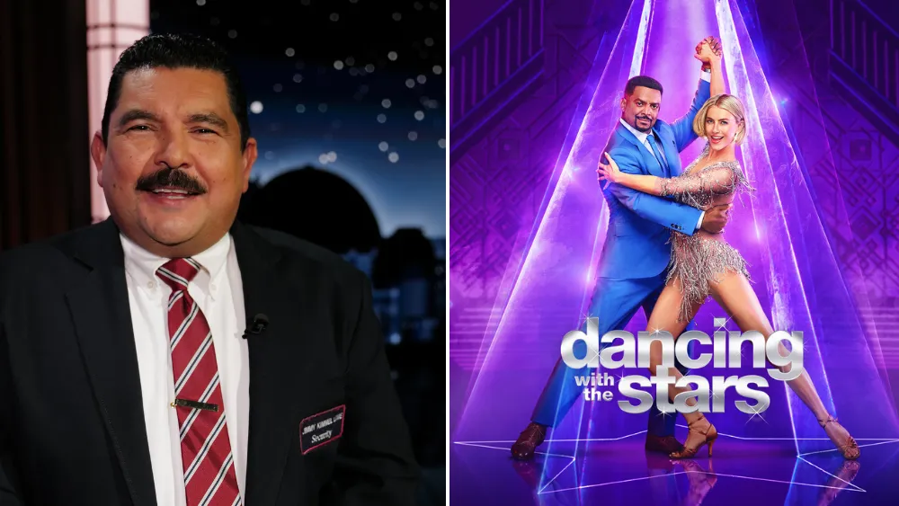 Guillermo Rodriguez smiling on a dance floor with disco lights.