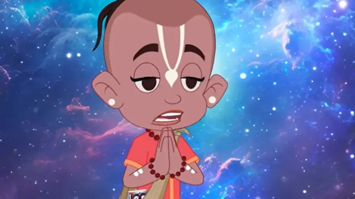Pujya Shri Indresh Upadhyay Maharaj Ji unveiling the trailer for the animated film Mahaprabhu Jagannath.
