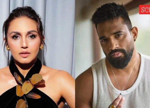 Huma Qureshi smiling with Rachit Singh in a cozy, intimate photo