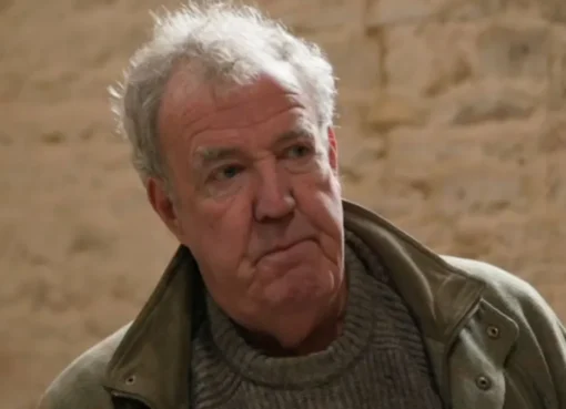 Jeremy Clarkson smiling on his farm.