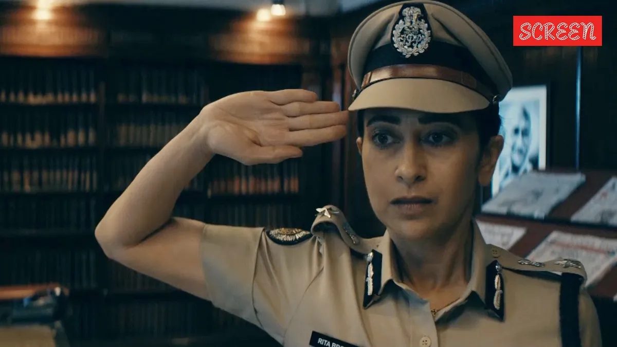 Karisma Kapoor in a scene from the film 'Brown'.
