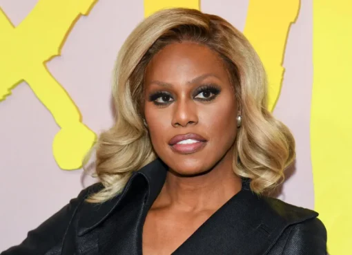 Laverne Cox speaking at an event.