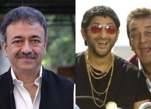 Director Rajkumar Hirani smiling and talking.