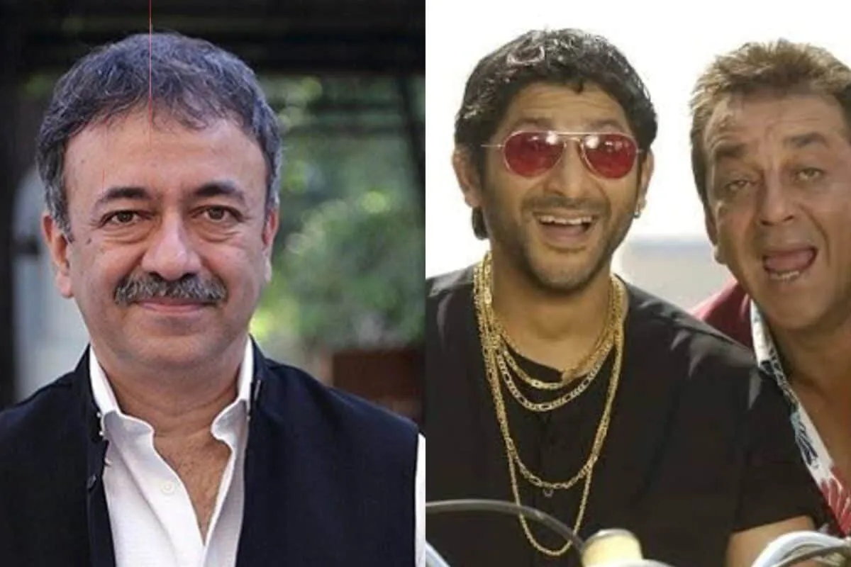 Director Rajkumar Hirani smiling and talking.